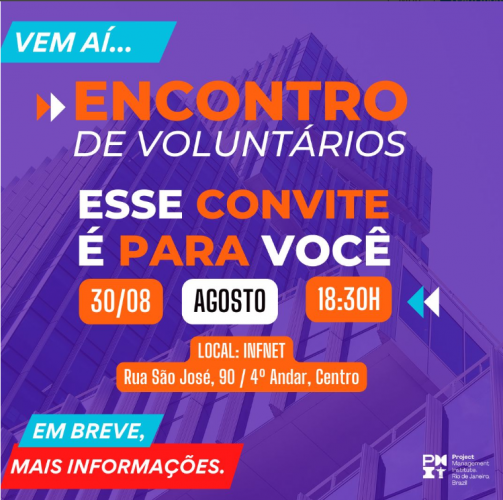 Encontro de Voluntários PMI Rio - Agosto de 2023