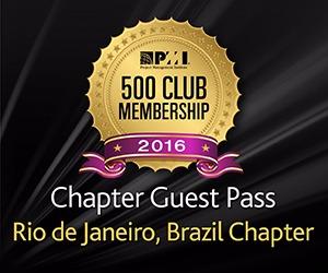 PMI RIO recebe o GUEST PASS - CLUB 500